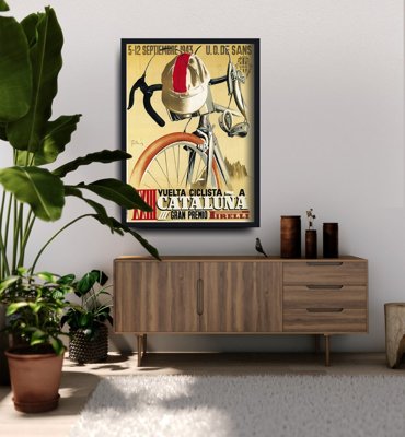 Plakat-Weinlese Radfahren Poster Cleveland