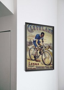 Poster im Retro-Stil Plakatwerbung Cycles Clement