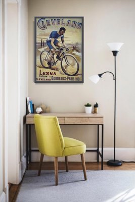 Poster im Retro-Stil Plakatwerbung Cycles Clement