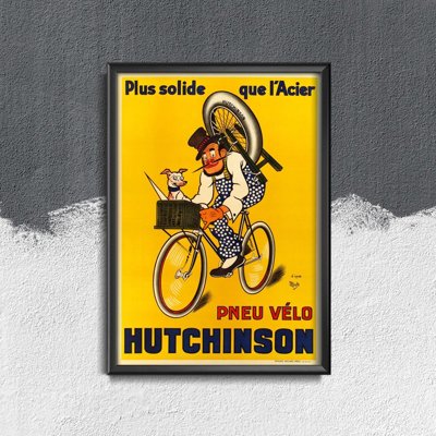 Poster an der Wand Velo Vintage-Pneu Hutchinson von Mir