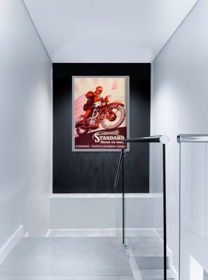 Weinleseplakat Motorrad