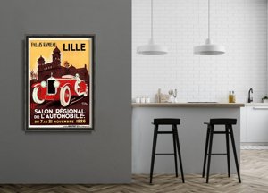 Poster an der Wand Palais Rameau Französisch Auto Lille