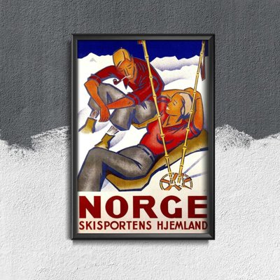 Retro-Poster Vintage Norway