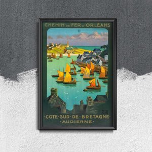 Plakat-Weinlese Bretagne Frankreich