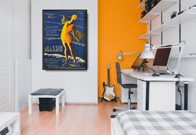 Poster im Retro-Stil Italien Alassio