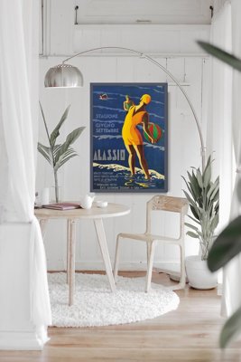 Poster im Retro-Stil Italien Alassio