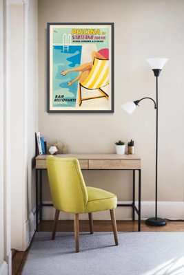 Poster im Retro-Stil Italien Piscina di Sarteano