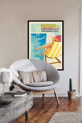 Poster im Retro-Stil Italien Piscina di Sarteano