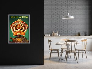 Retro-Poster Poster Südafrika