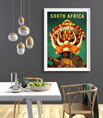 Retro-Poster Poster Südafrika