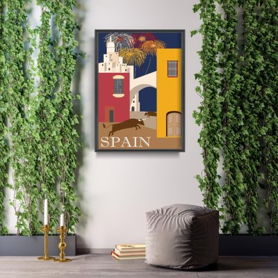 Weinleseplakat Spanien