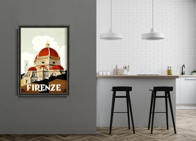 Plakat-Weinlese Florenz, Italien