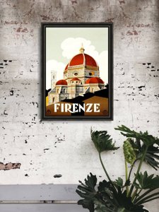 Plakat-Weinlese Florenz, Italien