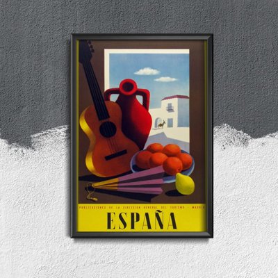 Poster im Retro-Stil Vintage Spain Madrid