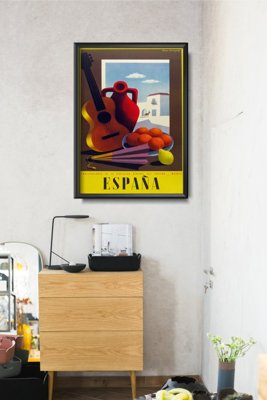 Poster im Retro-Stil Vintage Spain Madrid