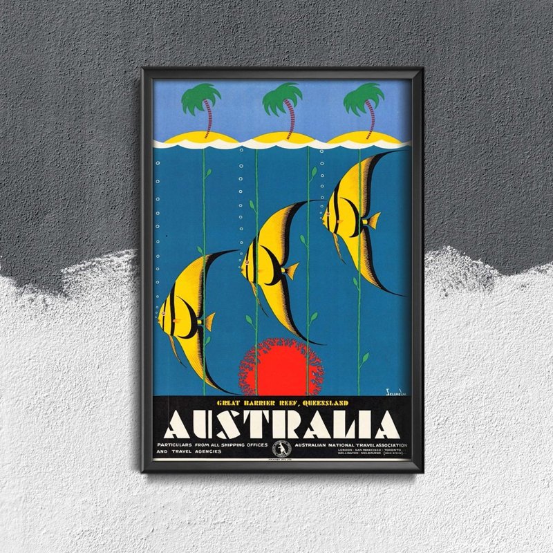 Poster an der Wand Australien