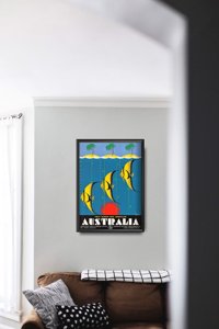 Poster an der Wand Australien