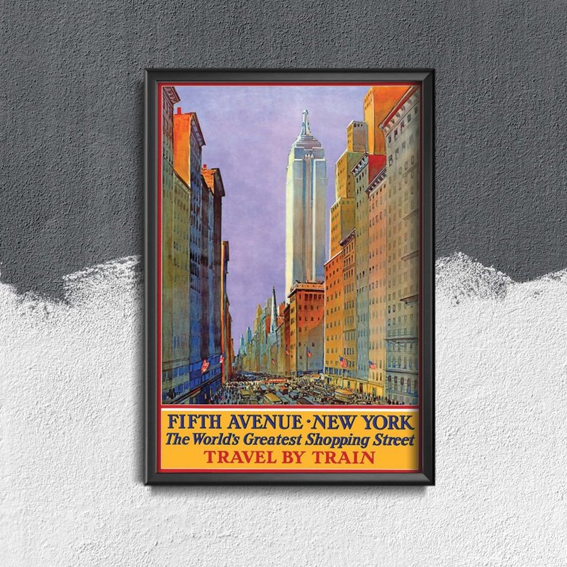 Plakat für den Frieden New York Fifth Avenue