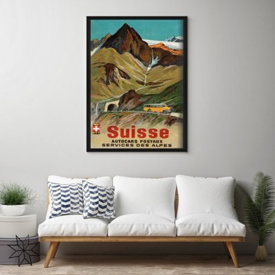 Retro-Poster Schweizer Alpen