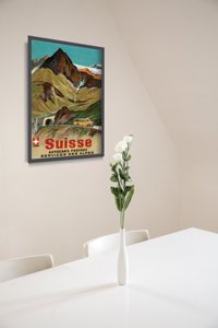Retro-Poster Schweizer Alpen