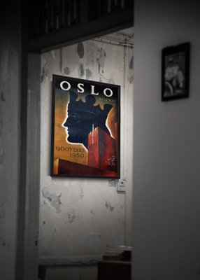 Weinleseplakat Norwegen Oslo