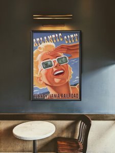 Retro-Poster Atlantische Stadt