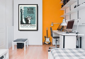 Plakat-Weinlese Bank of New York Advertising Print