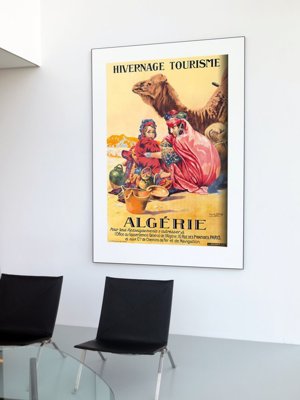 Weinleseplakat für das Wohnzimmer Algerien