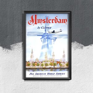 Poster im Retro-Stil Niederlande