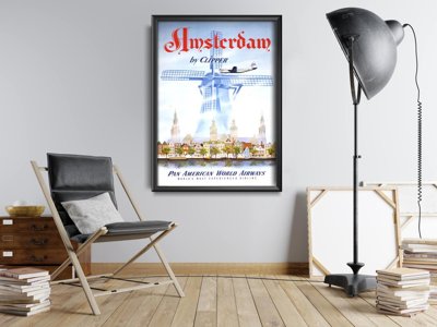 Poster im Retro-Stil Niederlande