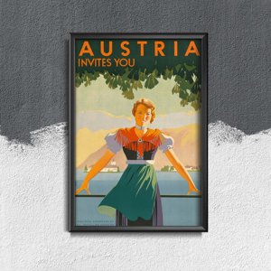 Poster an der Wand Österreich