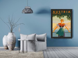 Poster an der Wand Österreich