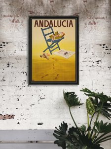 Plakat-Weinlese Spanien Andalusien