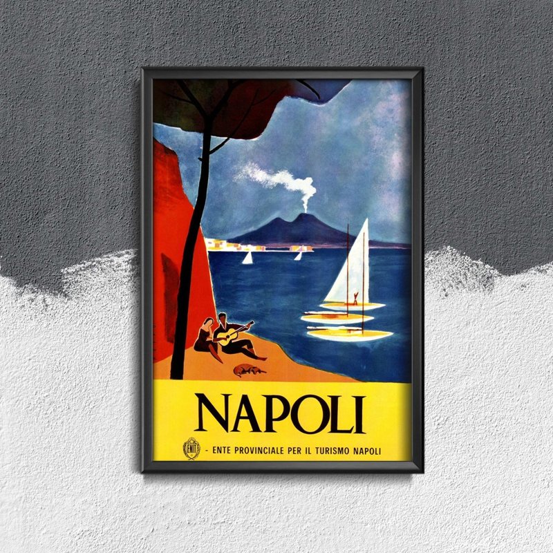 Poster an der Wand Italien Neapel