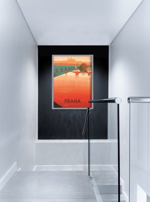 Retro-Poster Prag Tschechische