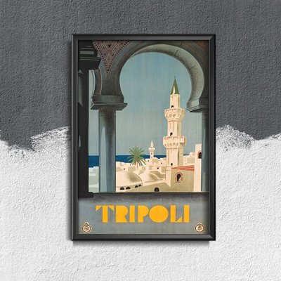 Weinleseplakat Tripoli Libanon