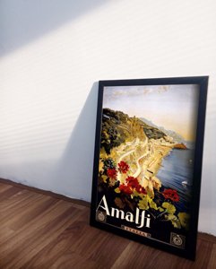 Plakat-Weinlese Amalfi Italien