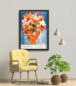 Plakat-Weinlese Schöne Monte Carlo Monaco