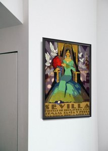 Poster im Retro-Stil Fiesta de Primavera Sevilla