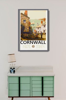 Poster an der Wand Cornwall