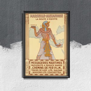 Plakat-Weinlese Marseille Ägypten Alexandrie