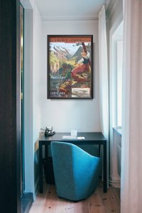 Poster im Retro-Stil Chamonix Französisch
