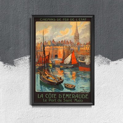 Plakat für den Frieden Französisch Saint Malo