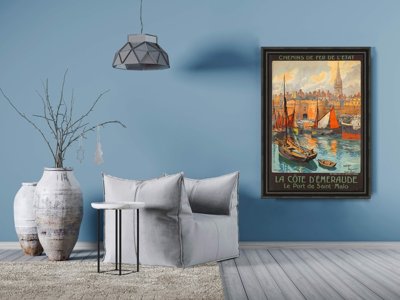Plakat für den Frieden Französisch Saint Malo