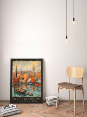 Plakat für den Frieden Französisch Saint Malo
