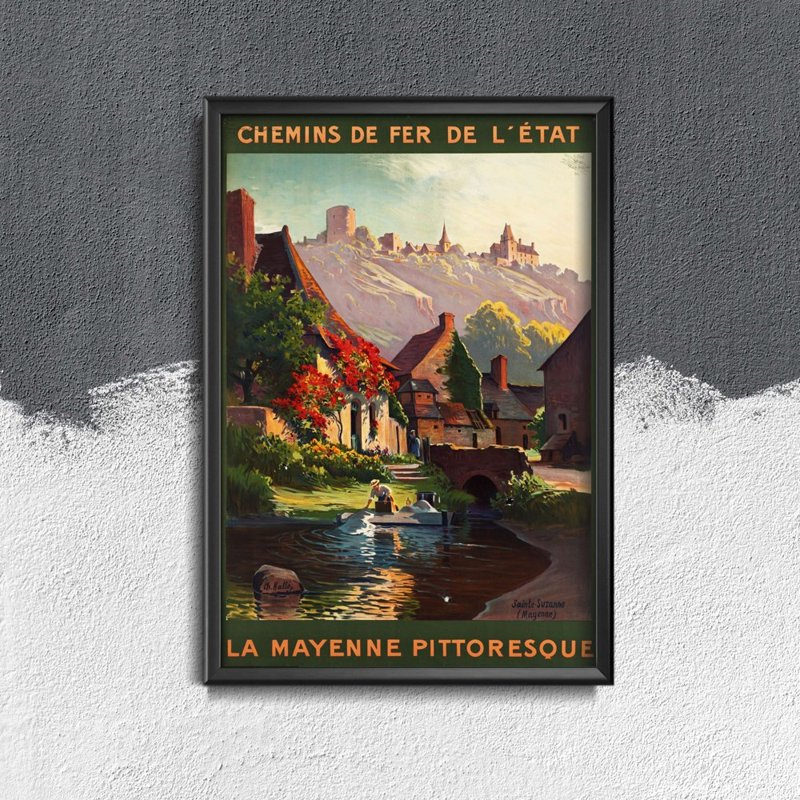 Retro-Poster Bretagne Frankreich