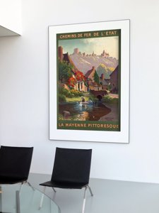 Retro-Poster Bretagne Frankreich