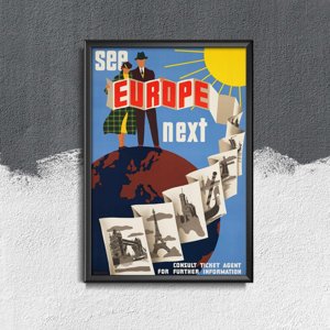 Weinleseplakat Europa