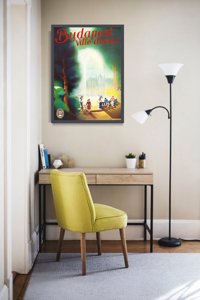 Poster im Retro-Stil Budapest, Ungarn