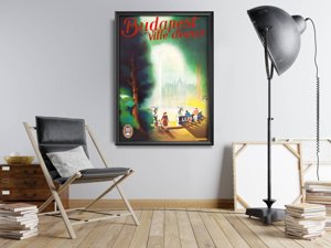Poster im Retro-Stil Budapest, Ungarn